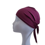 Hijab cap-dark maroon